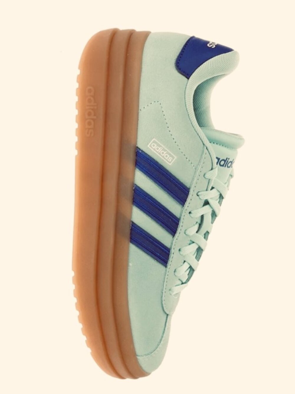 ADIDAS LEATHER VL COURT PLATFORM SNEAKER - SZ 7